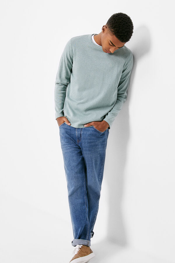Springfield Essential jumper with elbow patches mallow