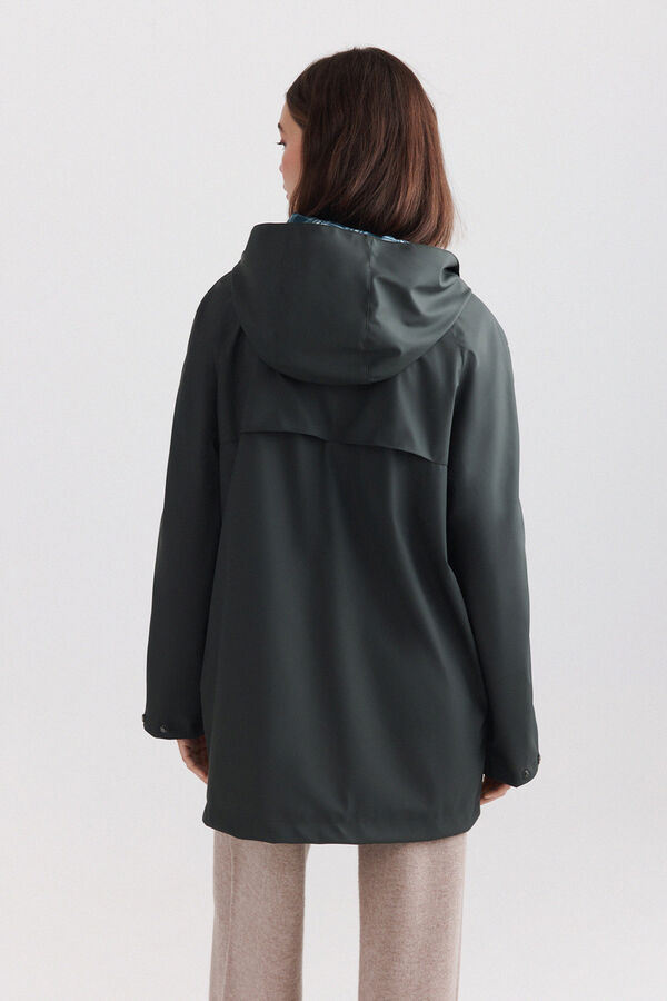Springfield Hooded waterproof jacket green