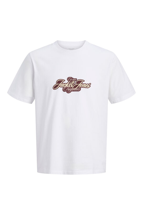 Jack & Jones Front print T-shirt white