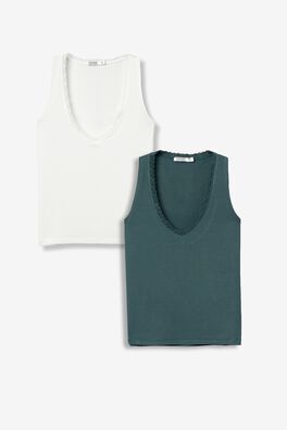 Pack 2 tops de tirantes