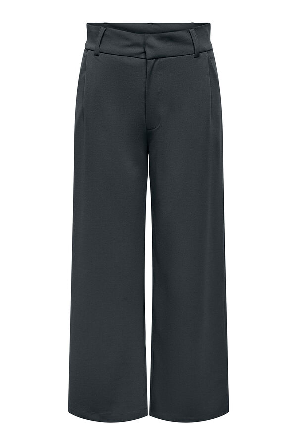 JDY Calças compridas de vestir cinzento