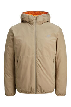 Springfield Technical recycled polyester hooded jacket gray