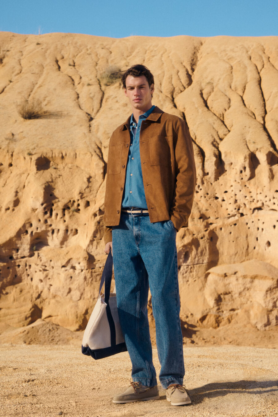 Vaquero chino sobretintado relaxed fit