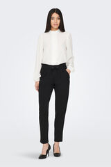 JDY Straight trousers with darts black