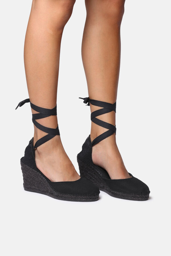 Toni Pons Espadrille wedge with ties black