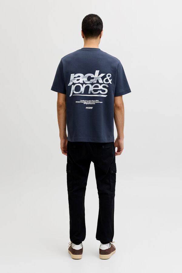 Jack & Jones Logo regular fit T-shirt blue