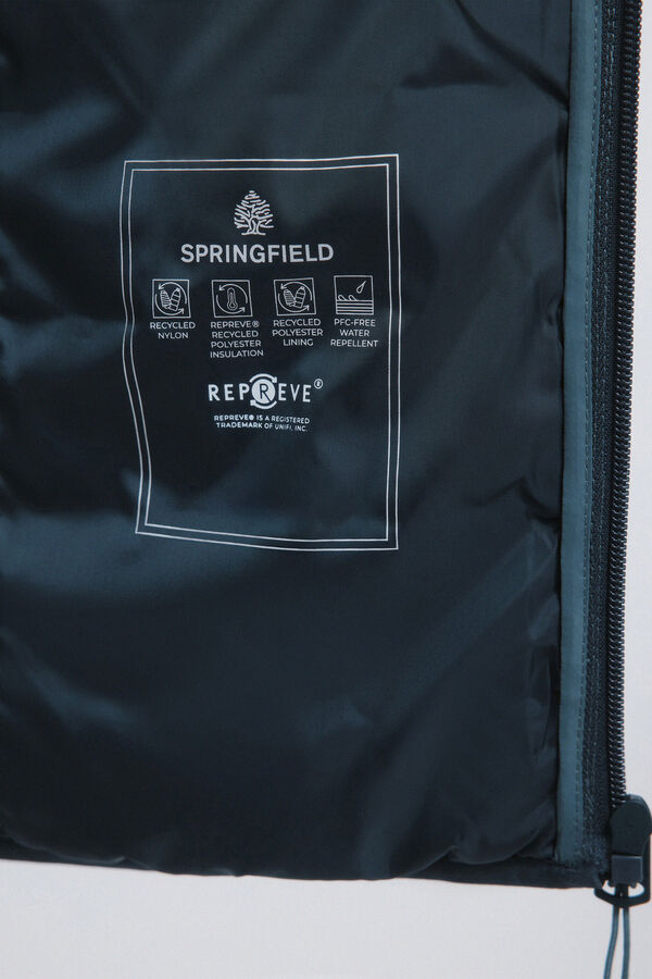Springfield Chaqueta acolchada capucha verde