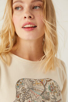 Springfield Sweatshirt &bdquo;Think positive&ldquo; beige