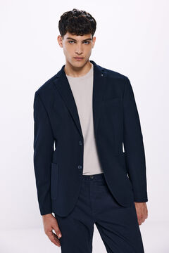 Springfield Birdseye blazer navy