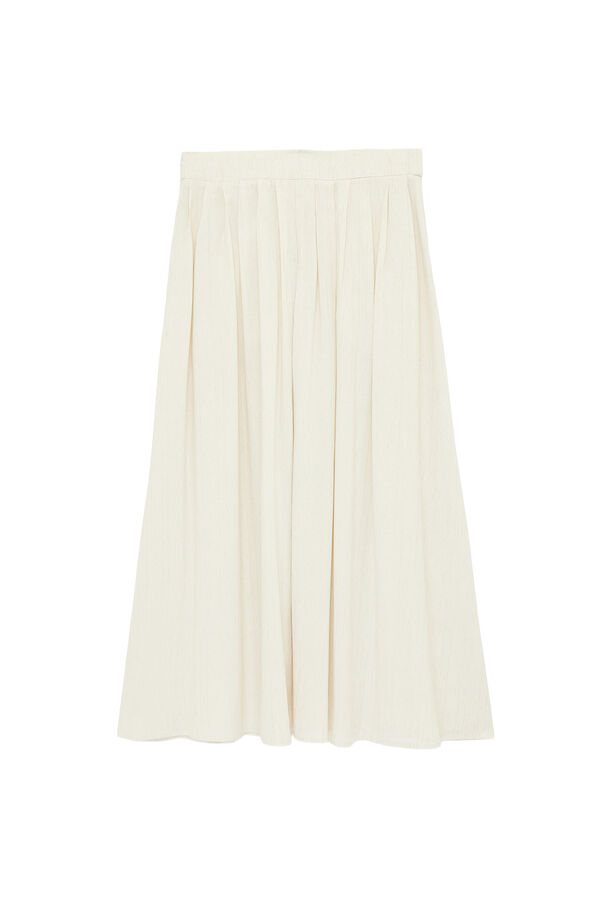 Koton Pleated maxi skirt brown