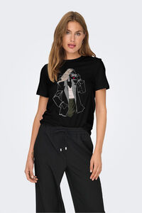 Only T-Shirt mit Frontzeichnung 