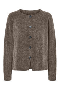 Pieces Cardigan b&aacute;sico de malha malha