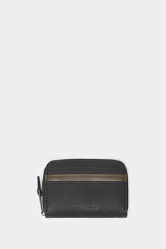 Springfield Two-tone faux leather wallet black