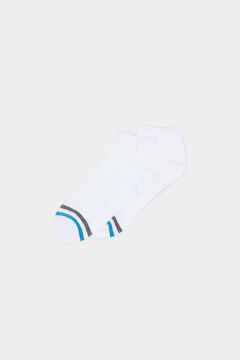 Springfield Ribbed ankle socks white