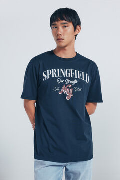 Springfield Camiseta logo Springfield NY azul