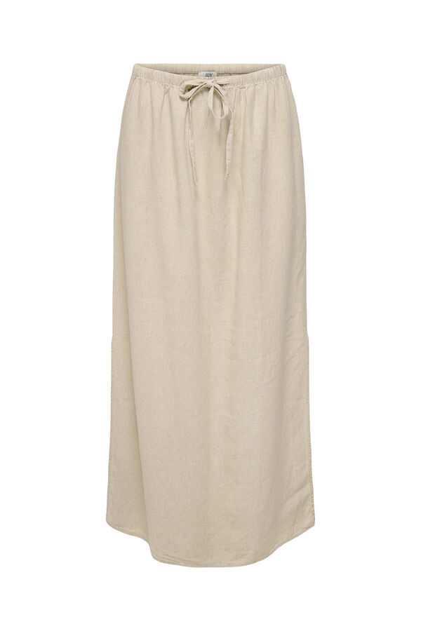 JDY Hossz&uacute; v&aacute;szonszoknya elasztikus der&eacute;kkal b&eacute;zs