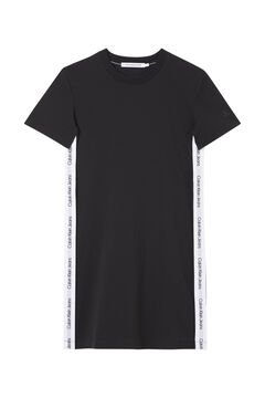 Springfield  Short sleeve dress with lateral logo schwarz
