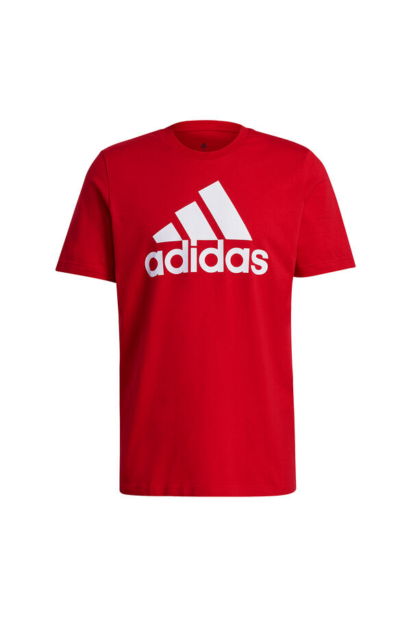 Adidas T-shirt de manga curta vermelho
