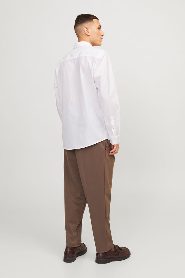 Jack & Jones Camisa casual oxford branco