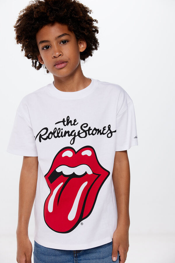 Springfield Boys' Rolling Stones T-shirt ecru