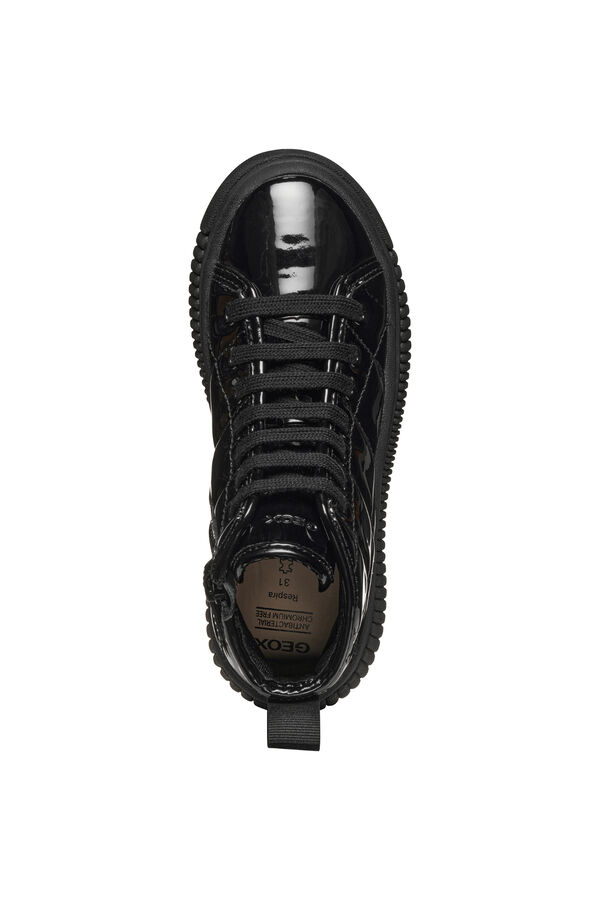 Geox Patent‑effect trainers Crna