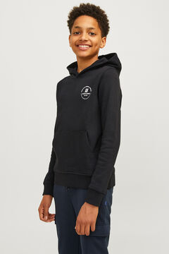 Jack & Jones Junior Fleece hood sweatshirt  black