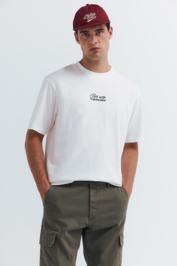 Springfield Slim fit cargo trousers beige