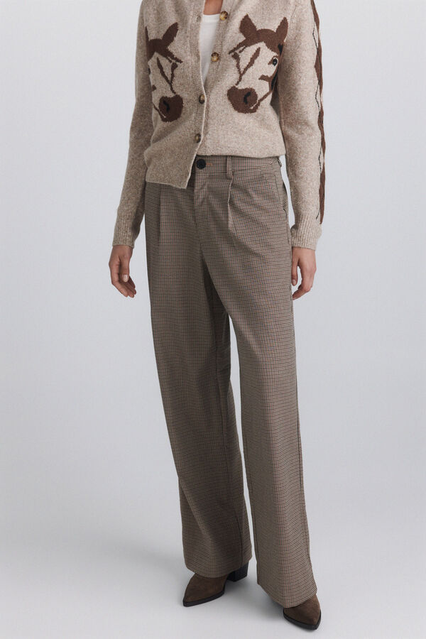 Springfield Elasticated waist chinos brown