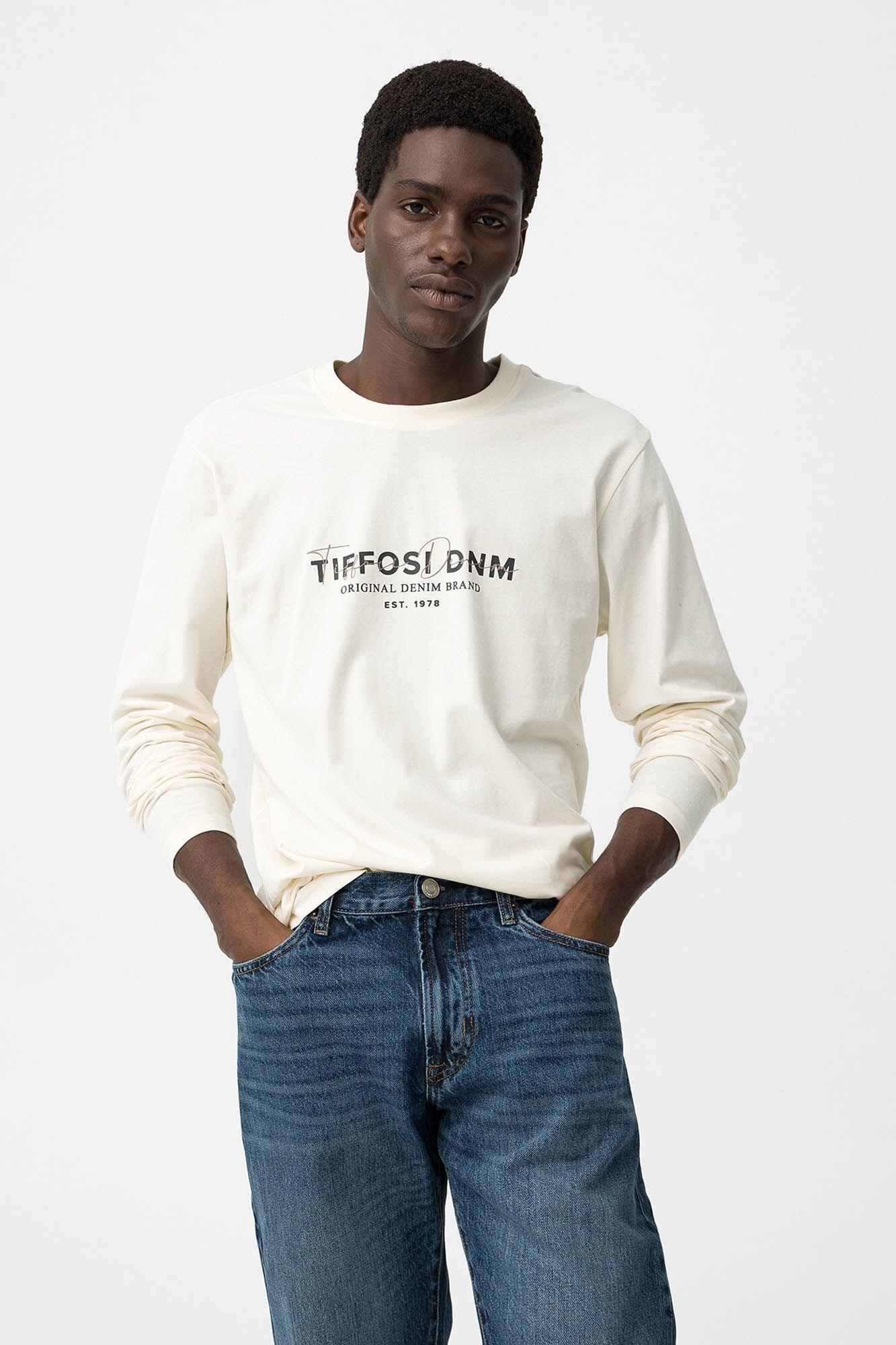 Tiffosi T-shirt estampada de manga