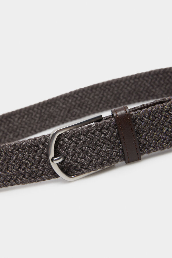 Springfield Mottled woven belt nude