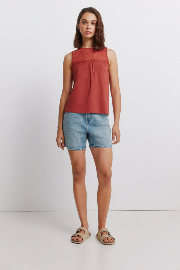Springfield Plumetis vest top red