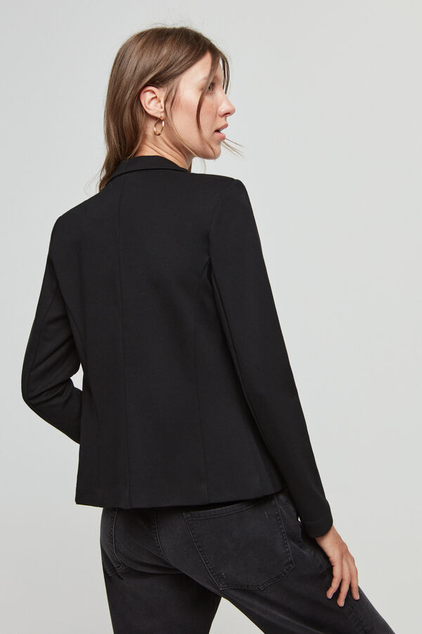 Springfield Slim fit blazer with pockets black