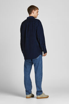 Springfield Relaxed fit cotton shirt navy