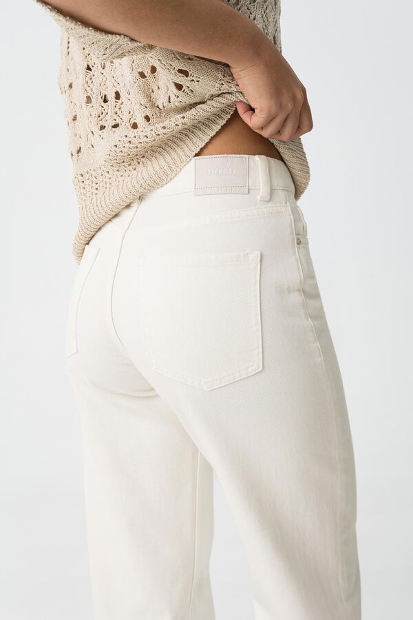 Tiffosi Vaqueros anchos Bonnye marfil