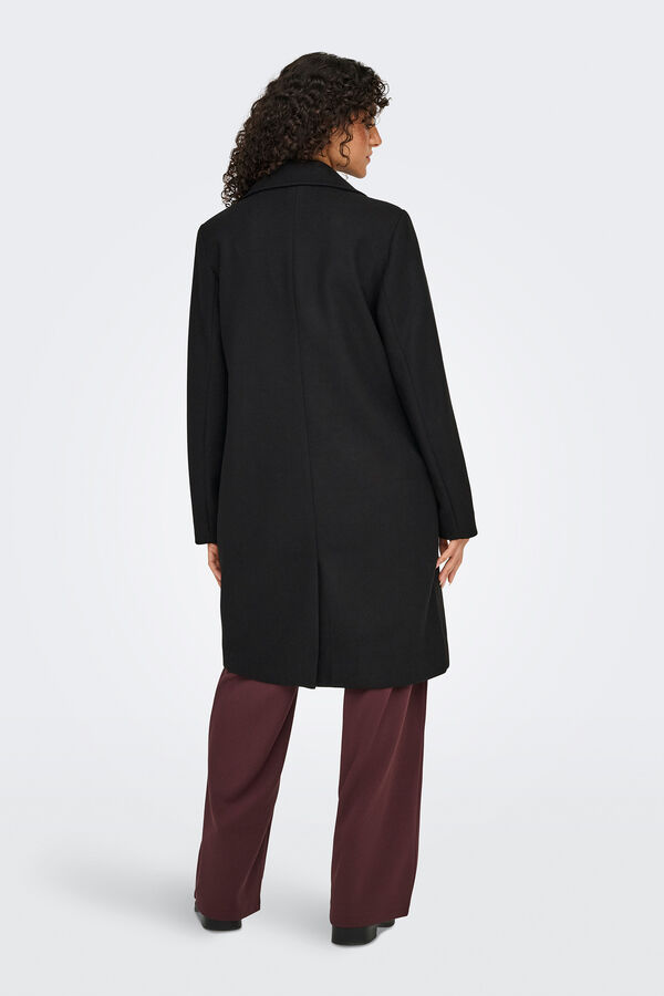 Only Long cloth coat black