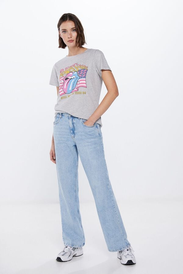 Springfield T-shirt "Rolling Stones" cinza