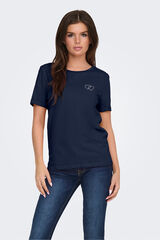 JDY Camiseta manga corta azul