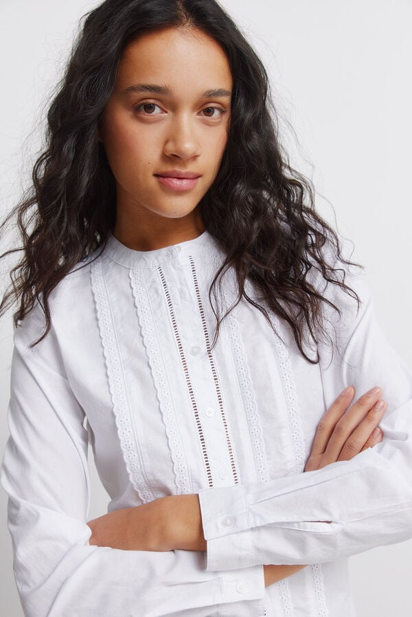 Springfield Romantic lace shirt white