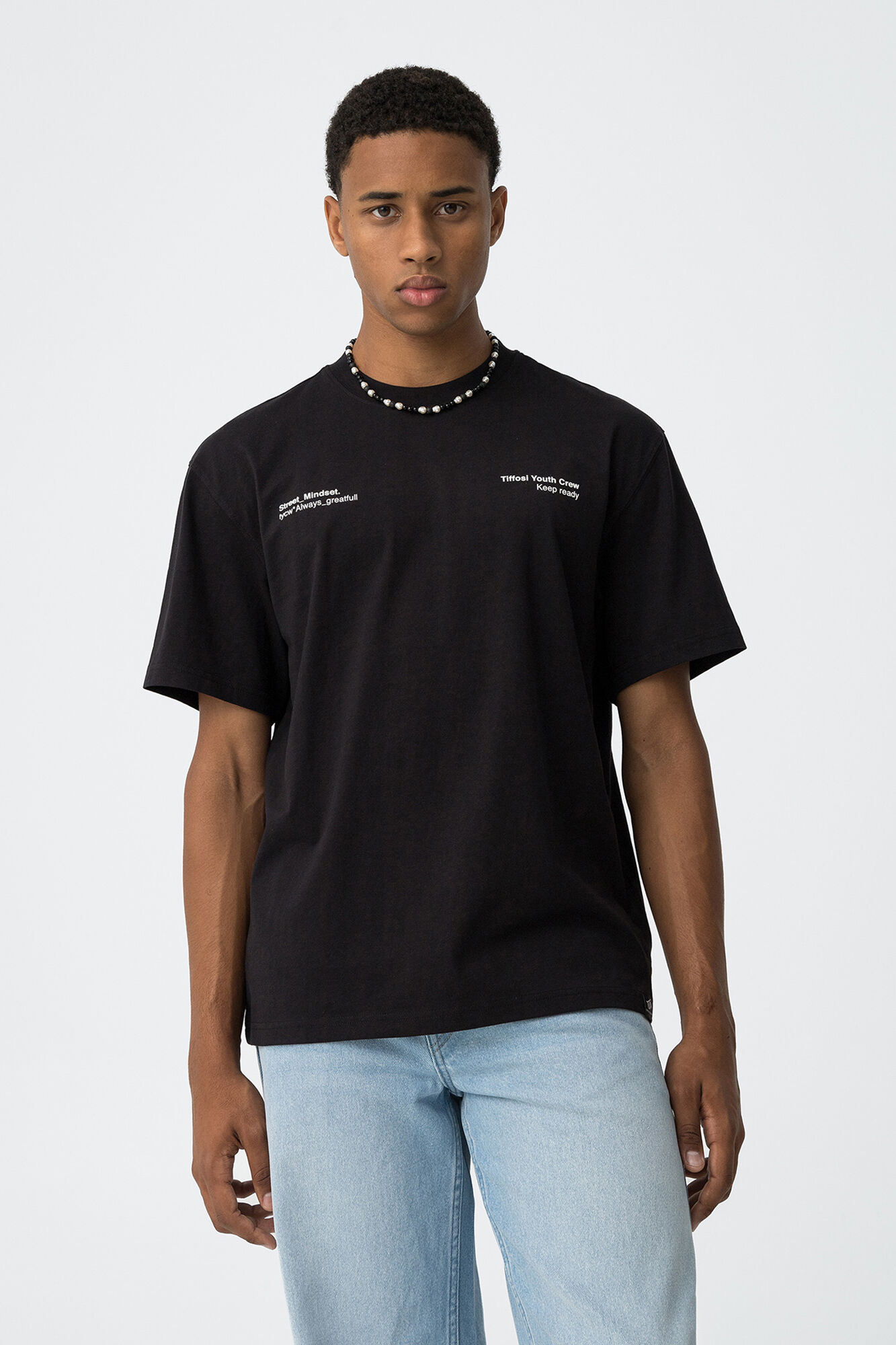 Tiffosi Young Relaxed graffiti print T-shirt