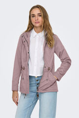 Only Parka with hood pink