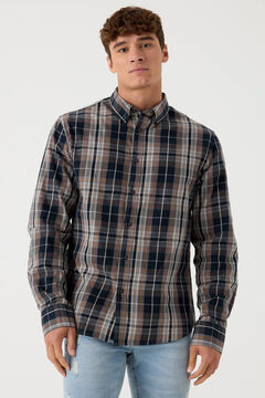 Springfield Checked shirt gris