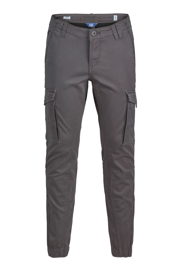 Jack & Jones Junior Pantal&oacute;n cargo gris