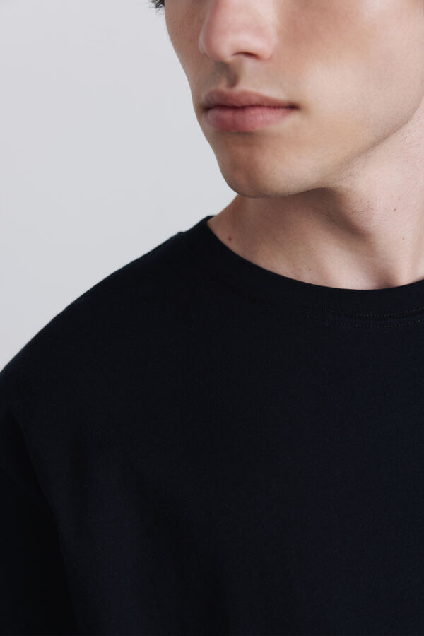 Springfield Heavy weight basic T-shirt blue