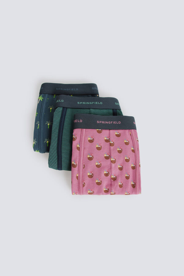 Springfield 3-pack coco loco boxers pink
