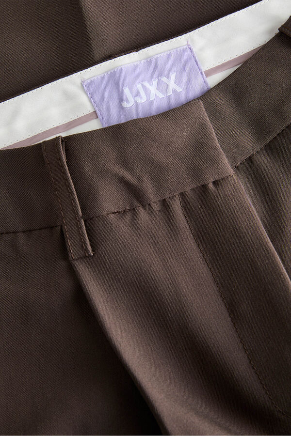 Jack & Jones Cal&ccedil;as largas com pregas castanho