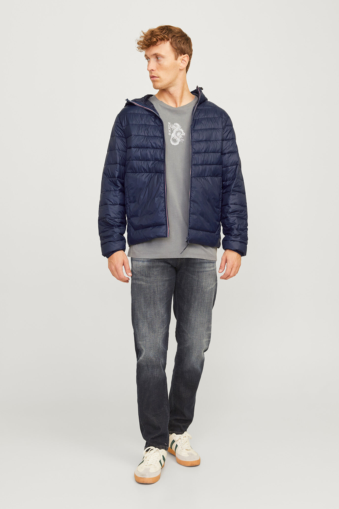 Jack & Jones H&aacute;romsz&iacute;nű steppelt kab&aacute;t