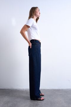 Topshop Jeans wide leg tiro bajo