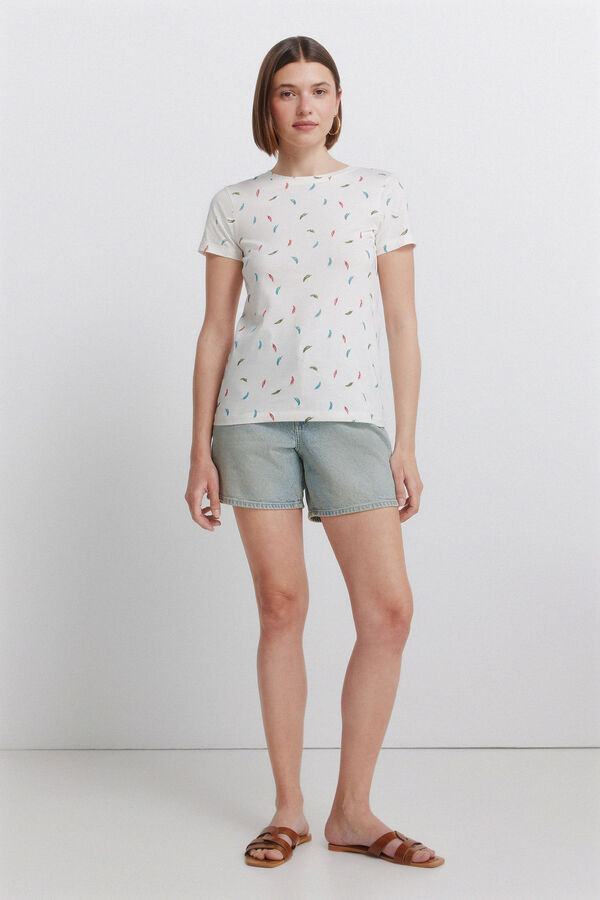 Springfield Printed short sleeve T-shirt printed