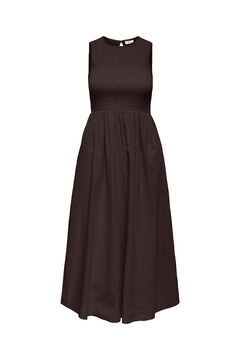 JDY Midi-Kleid mit ausgestelltem Saum