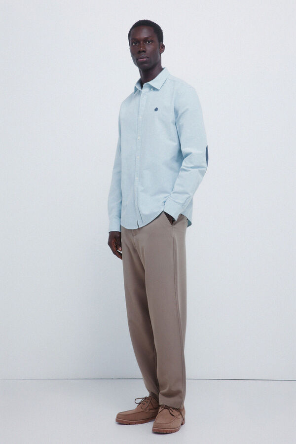 Springfield Brushed Oxford shirt green